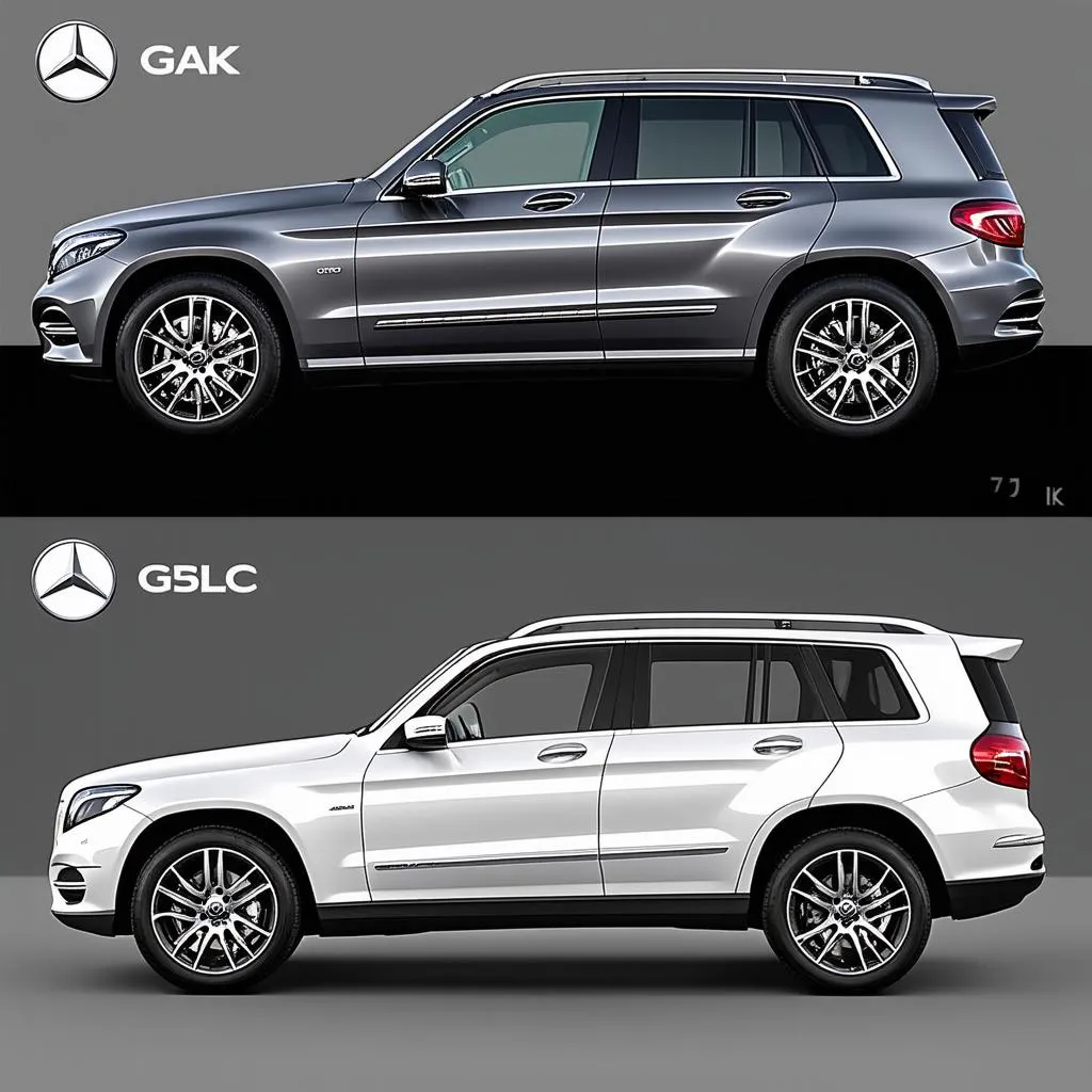 Mercedes-Benz GLK and GLC side by side comparison