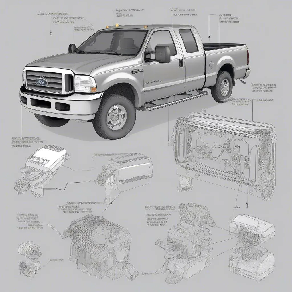 2001 Ford F250 Passive Anti-Theft System Components