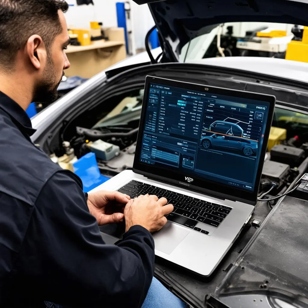 Mechanic Using VCDS Software