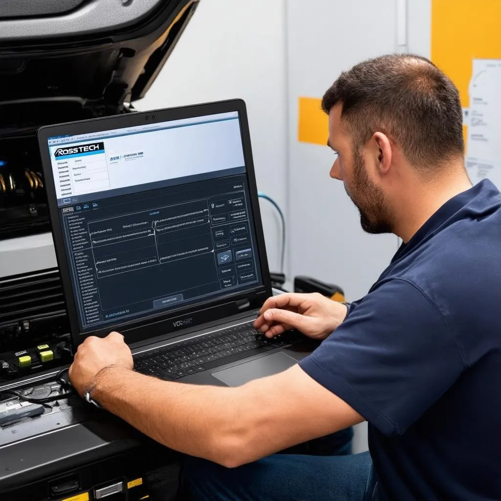 Mechanic Using VCDS