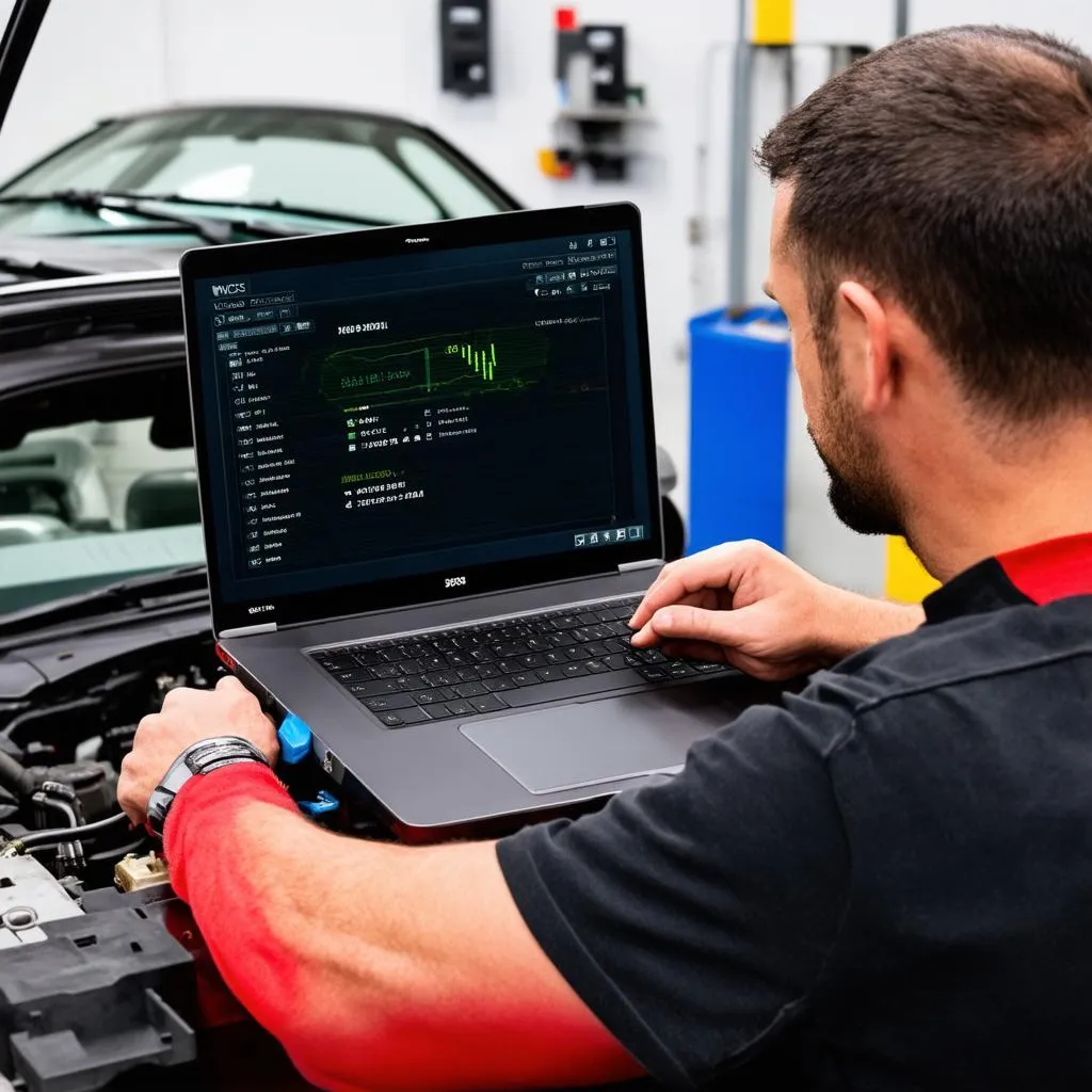 Mechanic Using VCDS 908.1