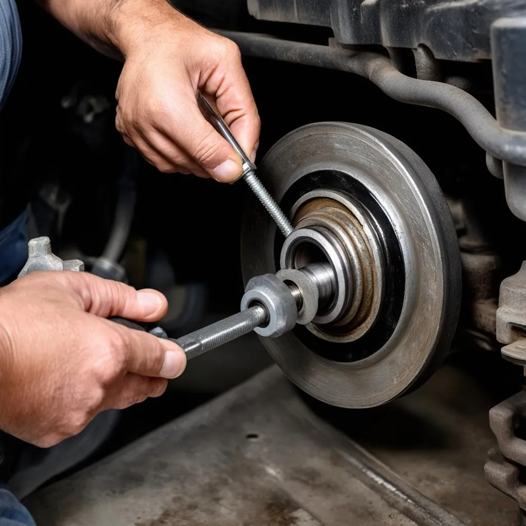 Mercedes rear hub bearing replacement