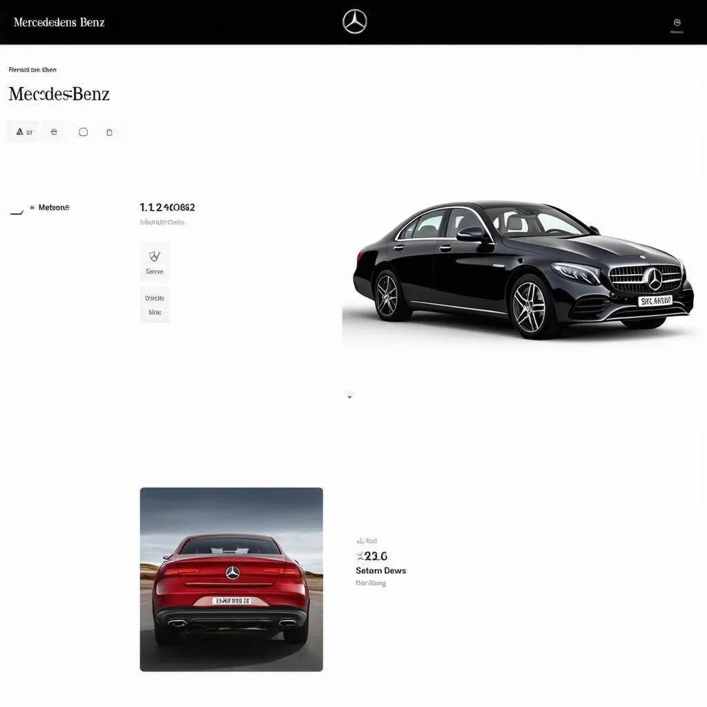 Mercedes-Benz Compare Tool Screenshot