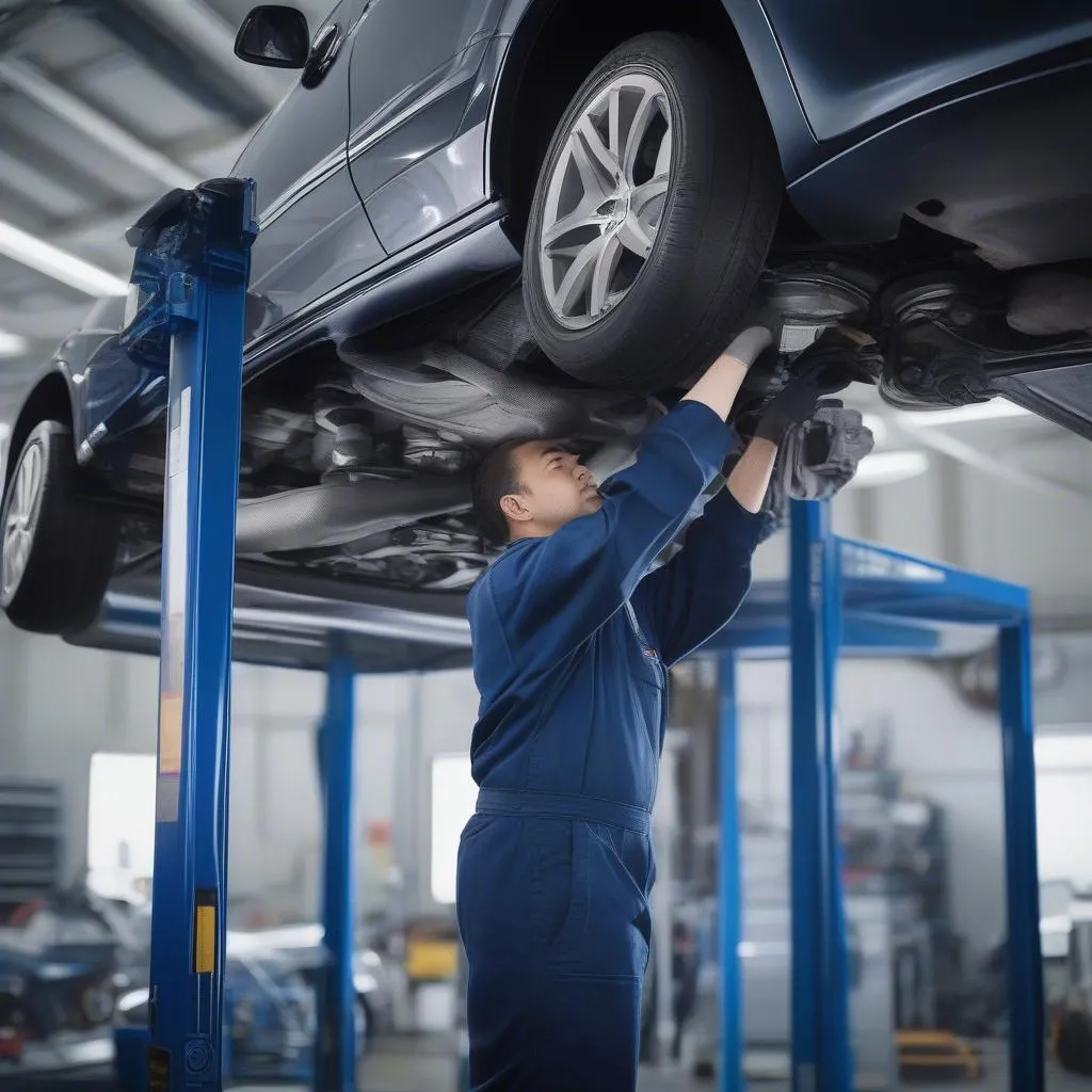 Mercedes-Benz technician working