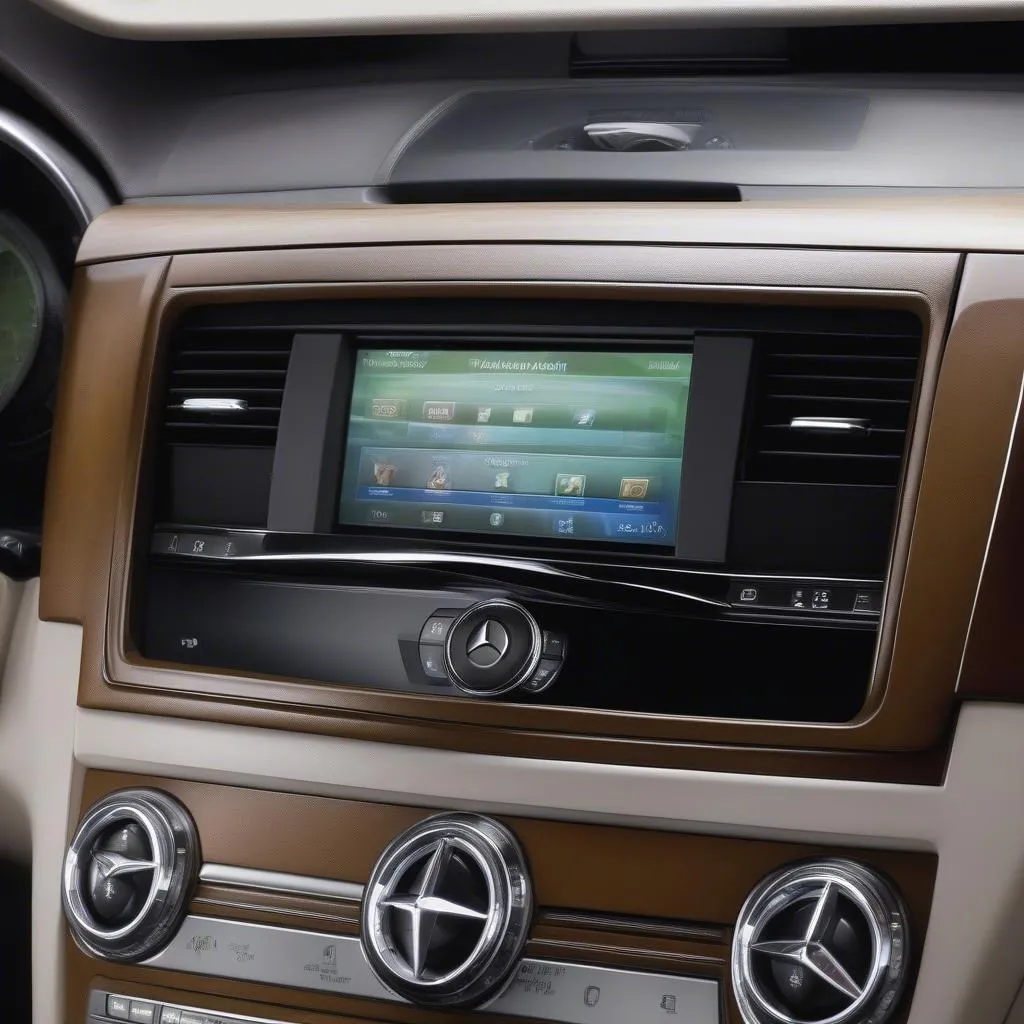 Mercedes GL450 DVD player