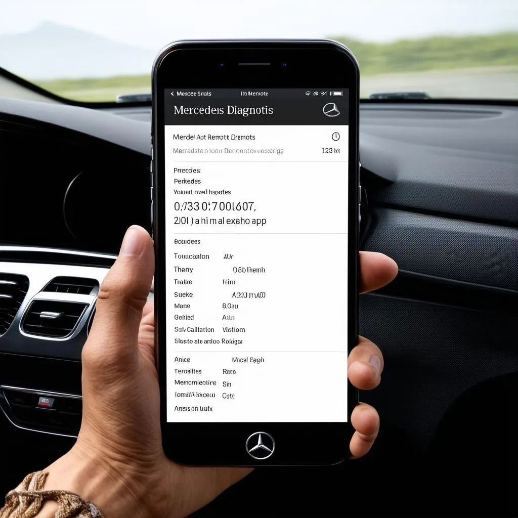 Mercedes Remote Diagnostics App