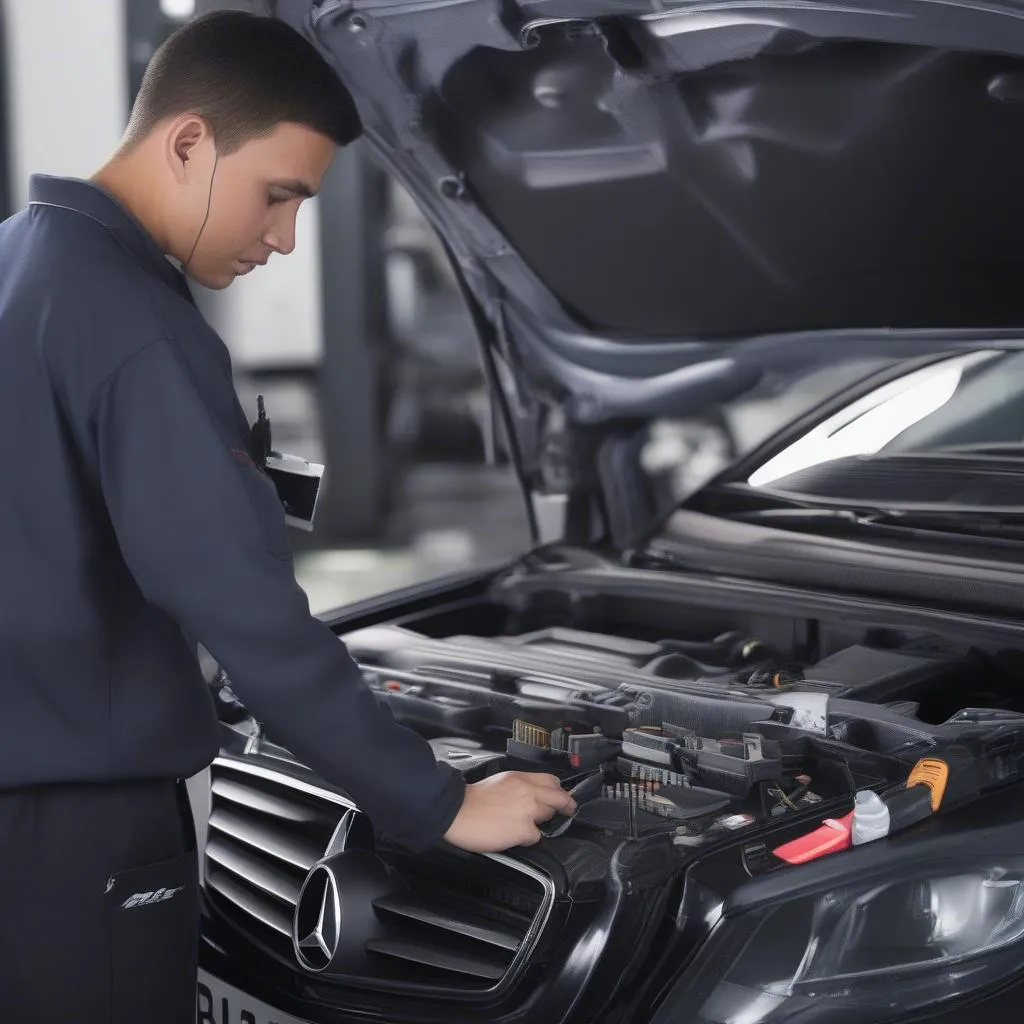 Mercedes Technician Diagnosis