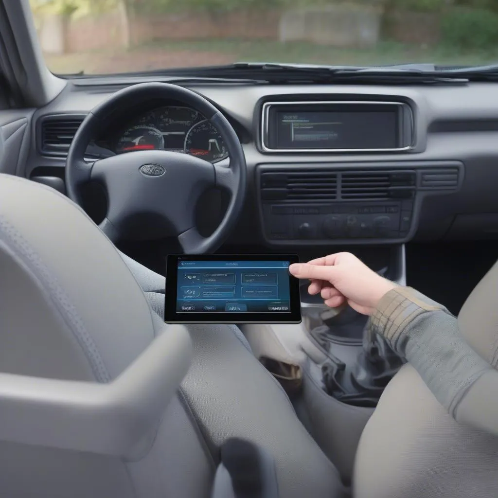 Android Tablet Connected to Car