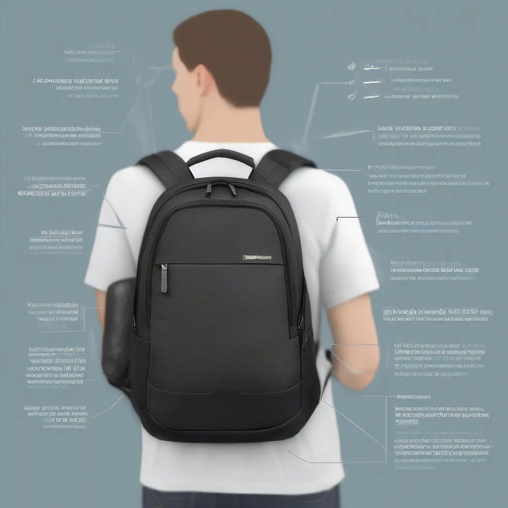 Anti-theft backpack features