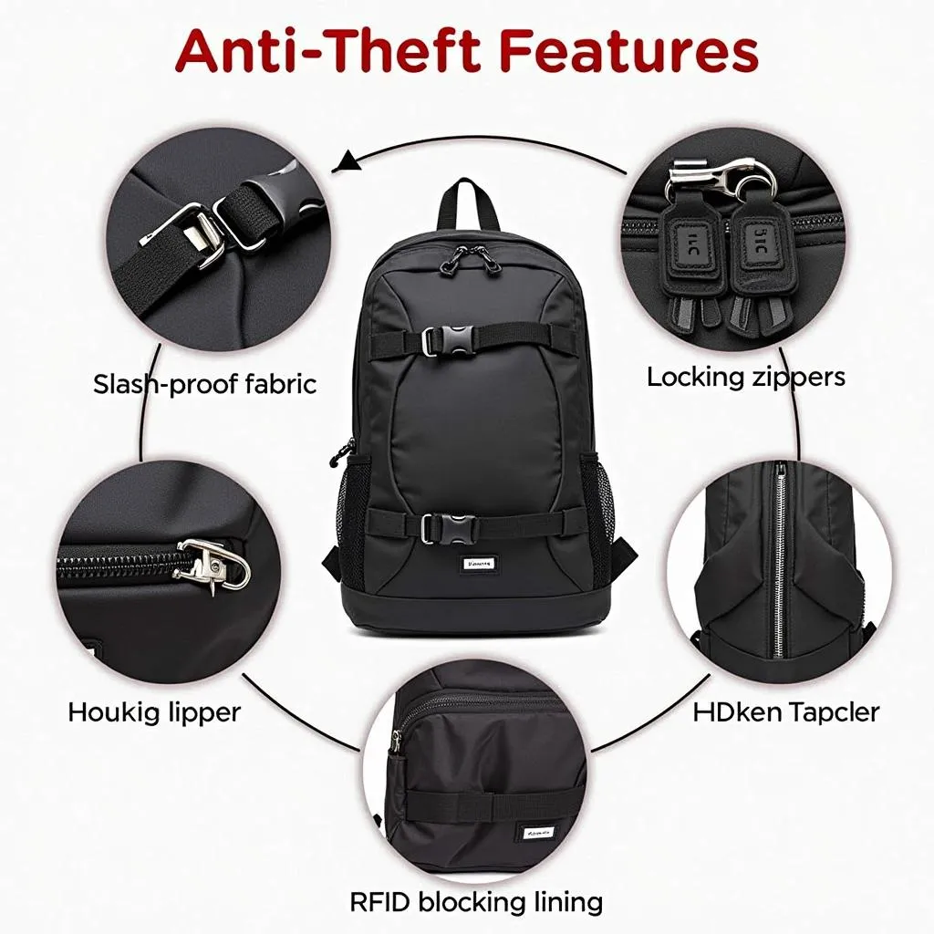 Anti-theft Backpack Features