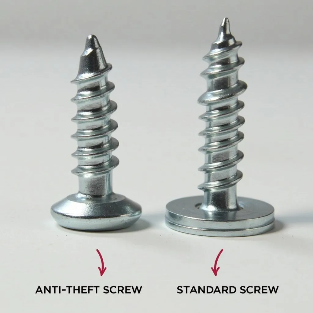 Anti-theft screws vs standard screws