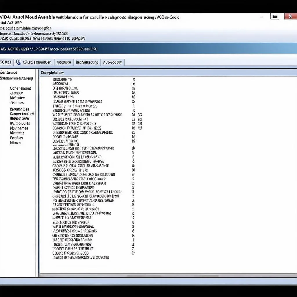 Audi A3 8P VCDS Software