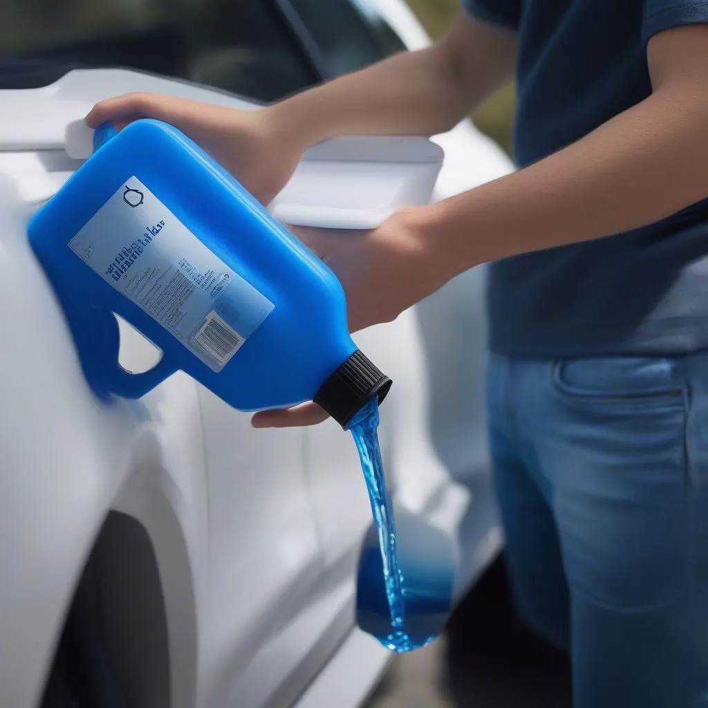 Refilling Audi AdBlue Tank