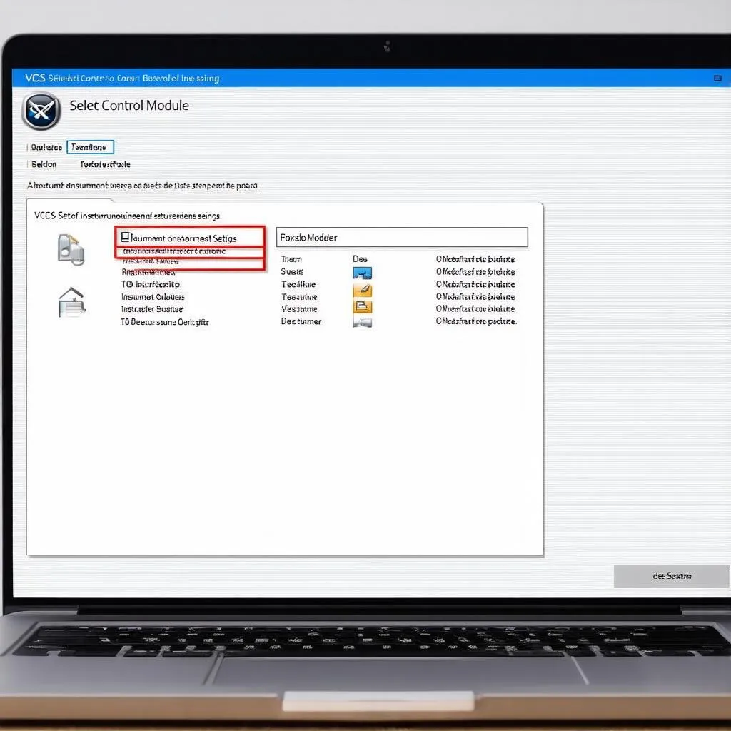 Screenshot of VCDS software interface