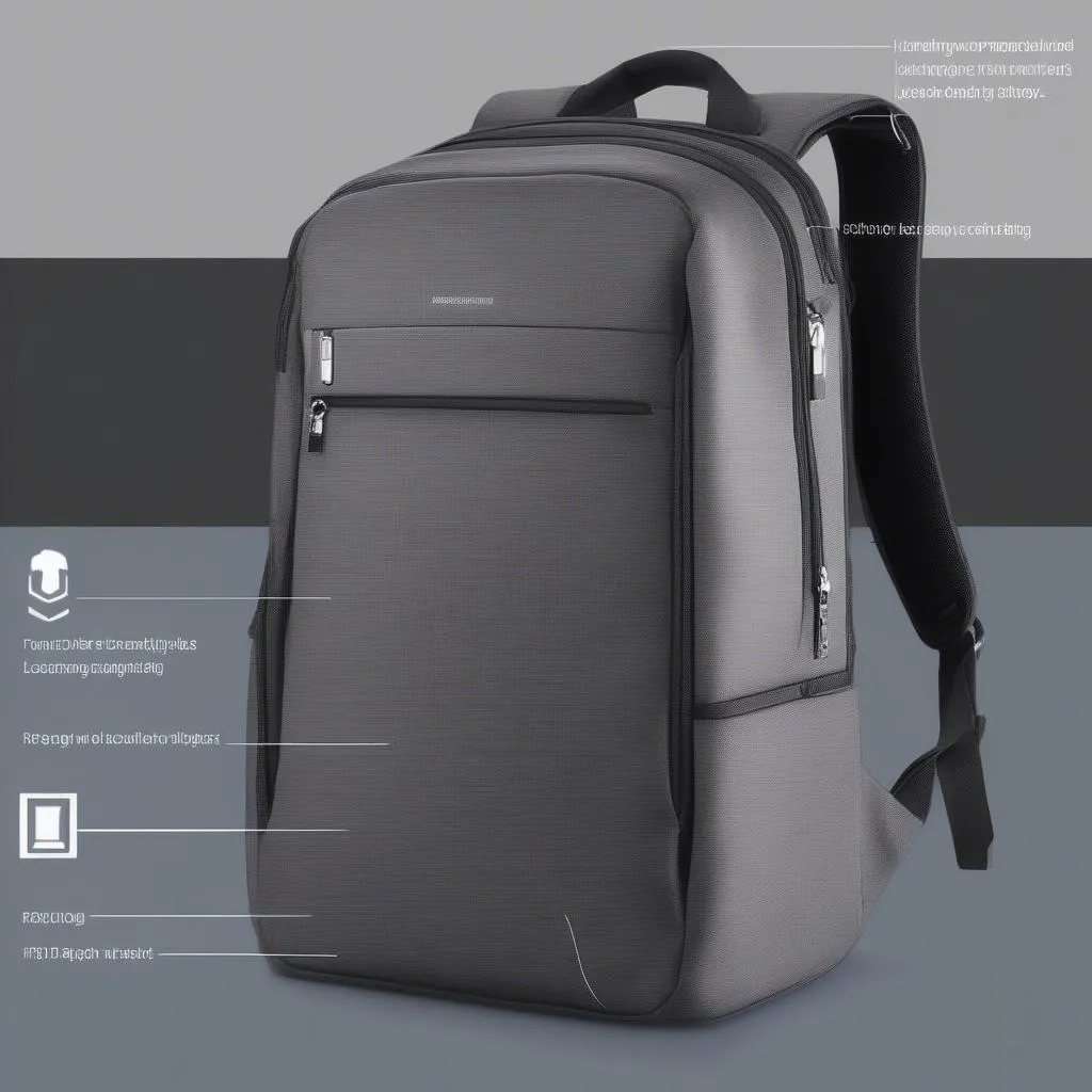 Anti-theft Backpack Features