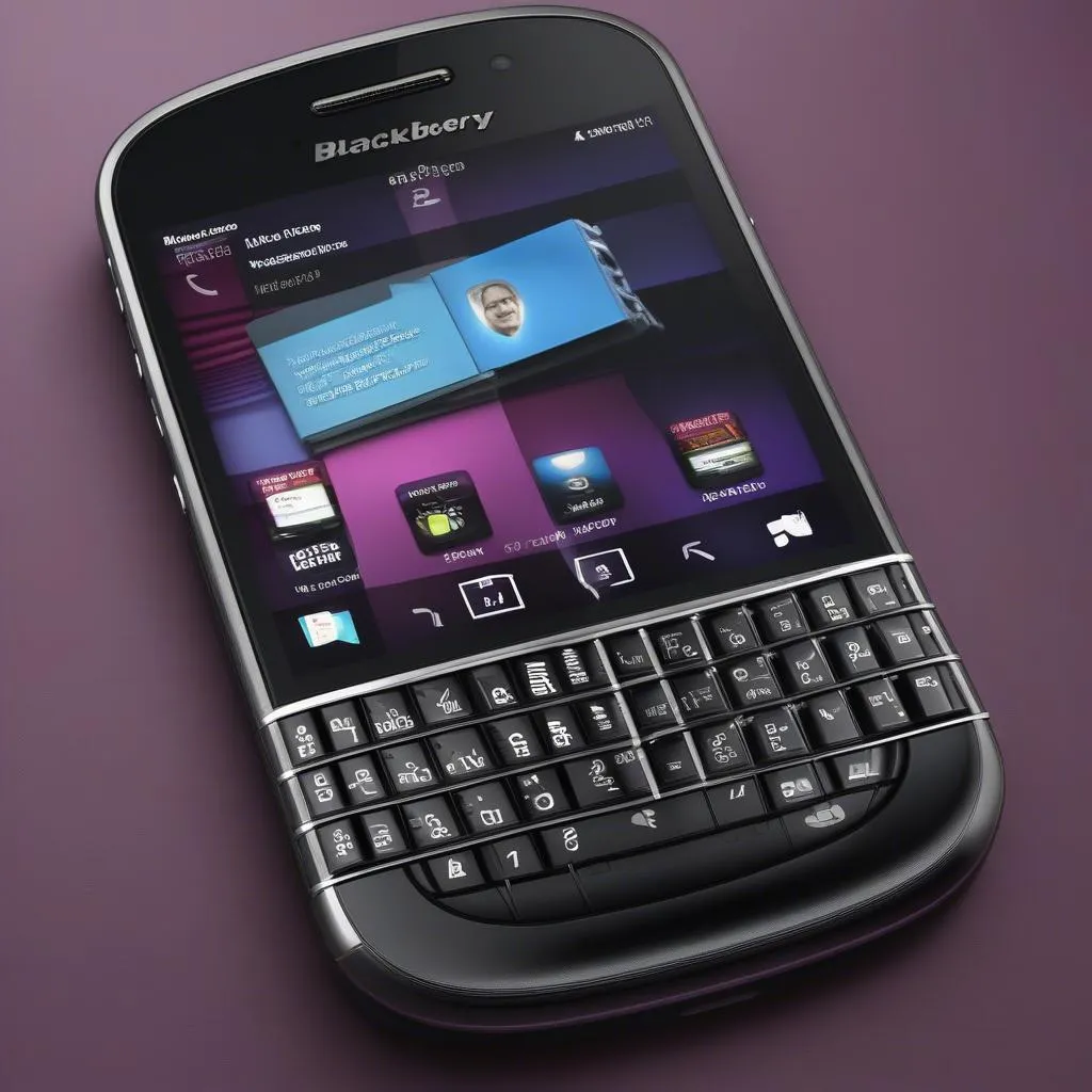 BlackBerry Q10 locked screen