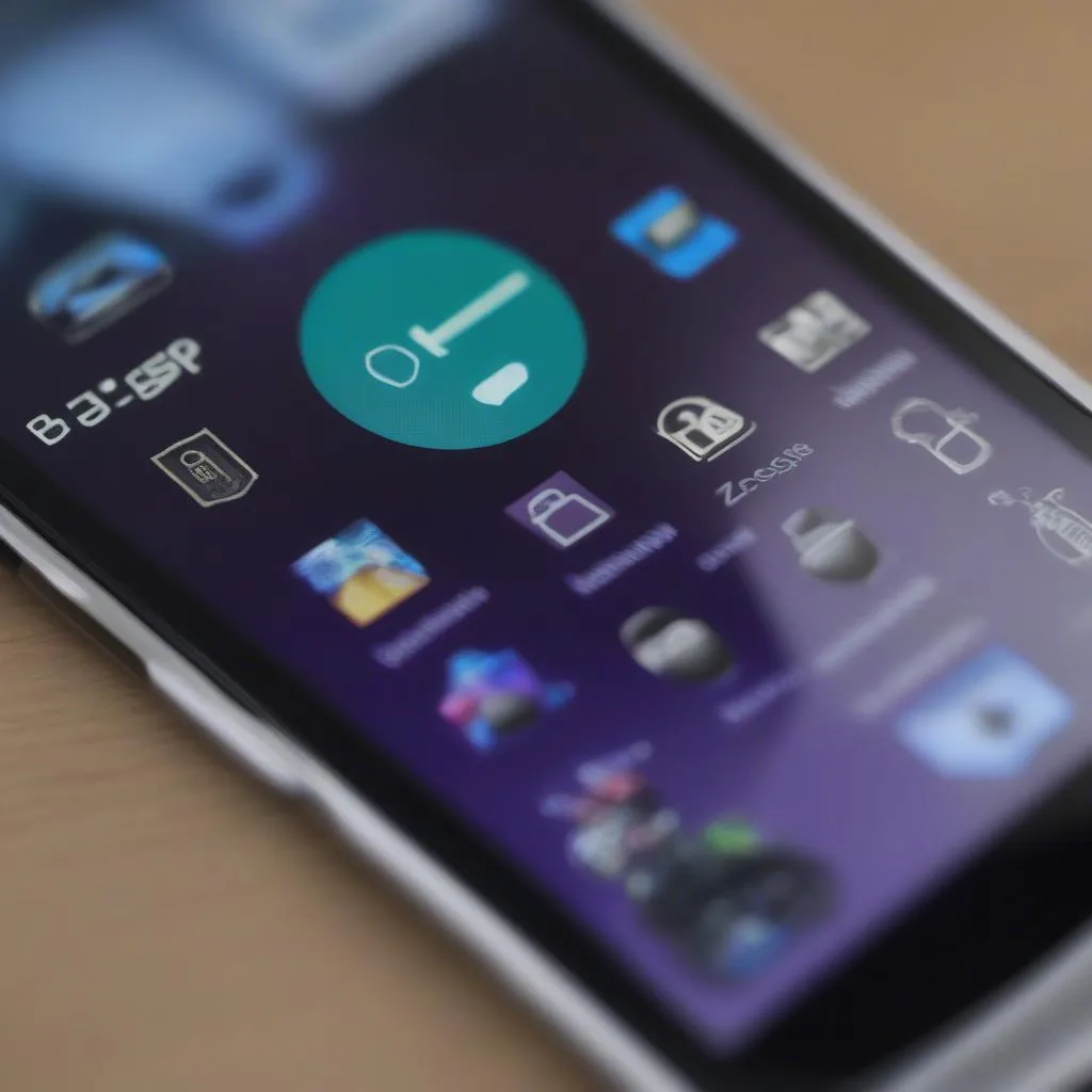 BlackBerry Z30 screen