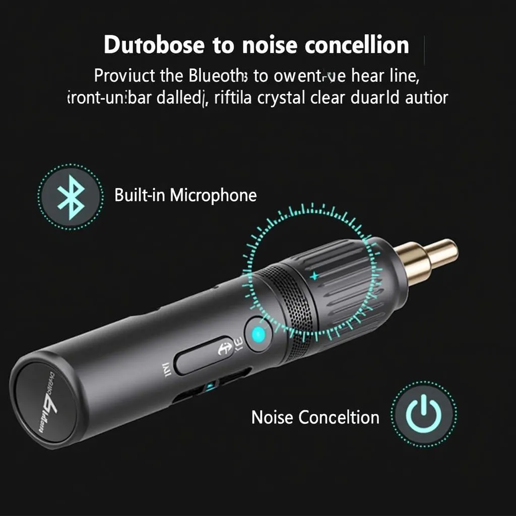 Bluetooth adapter with noise cancellation feature