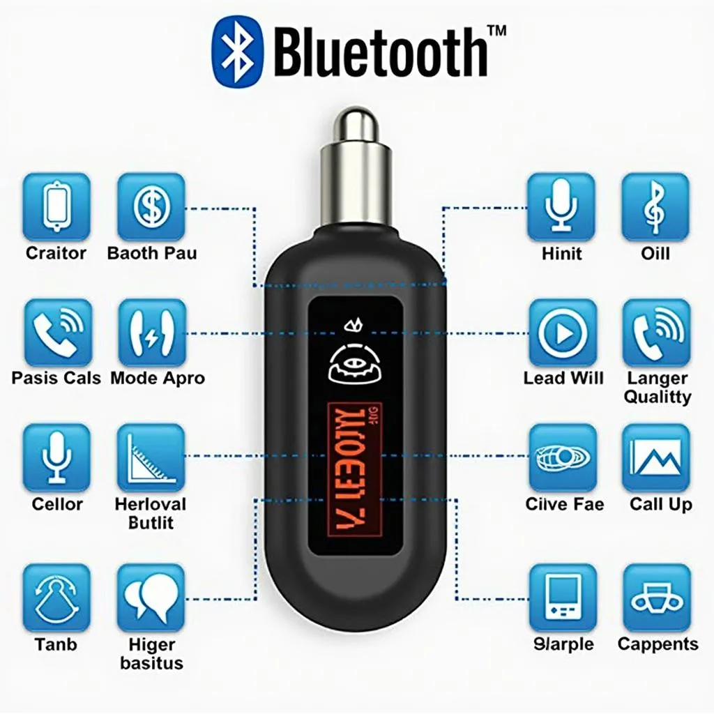 Bluetooth Car Adapter with Display