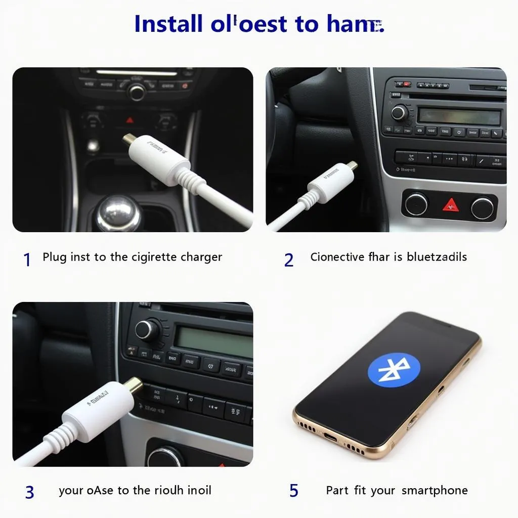 Bluetooth car radio adapter installation process