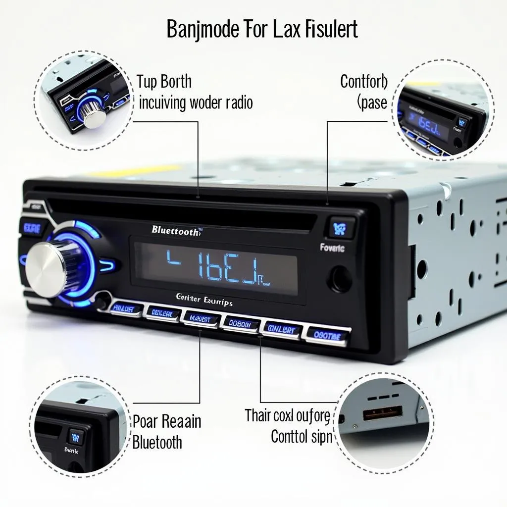 Modern Bluetooth car radio features