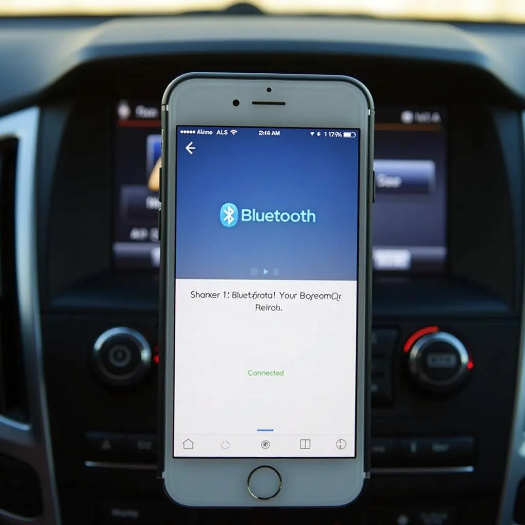 Connecting a smartphone to a car radio via Bluetooth