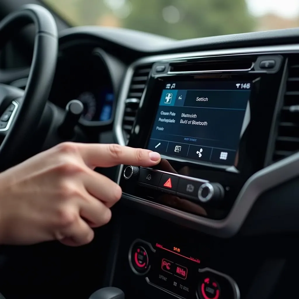 Bluetooth car radio settings