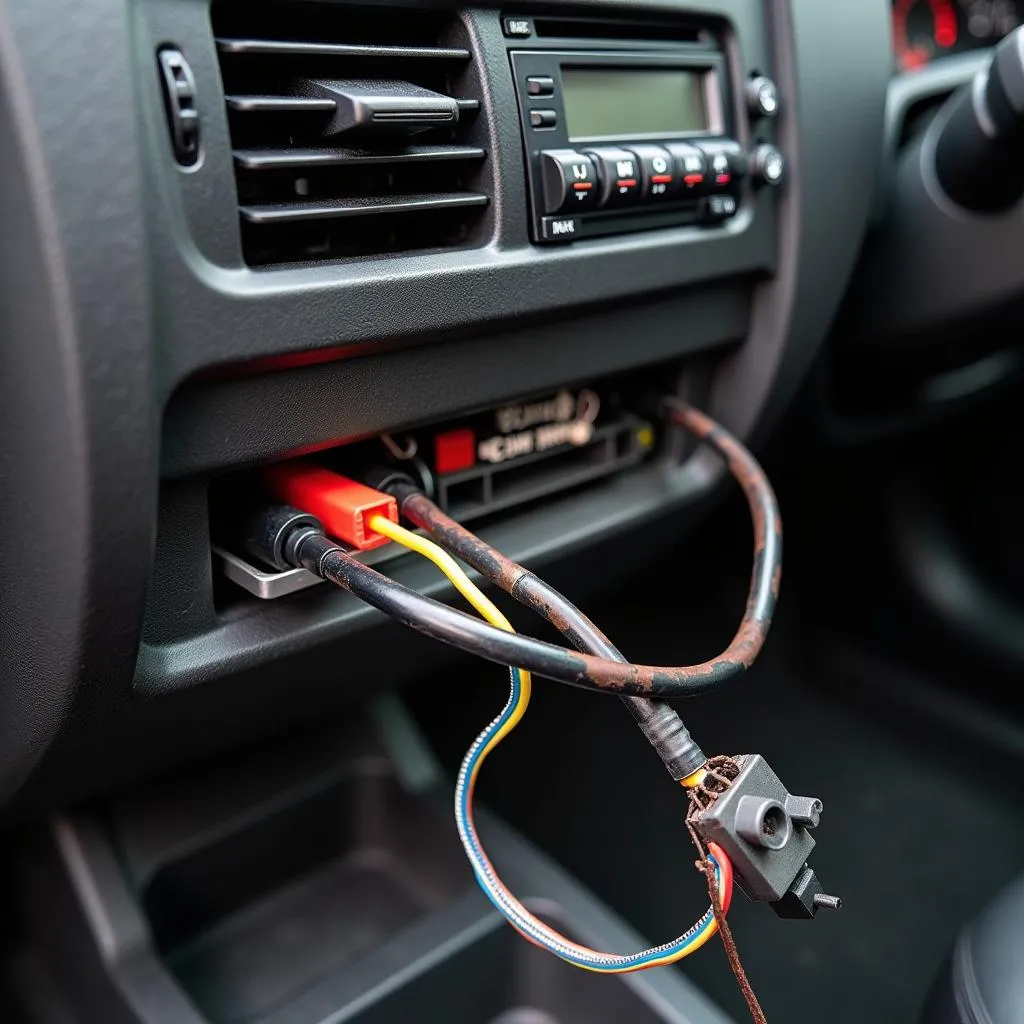 Car radio wiring diagram