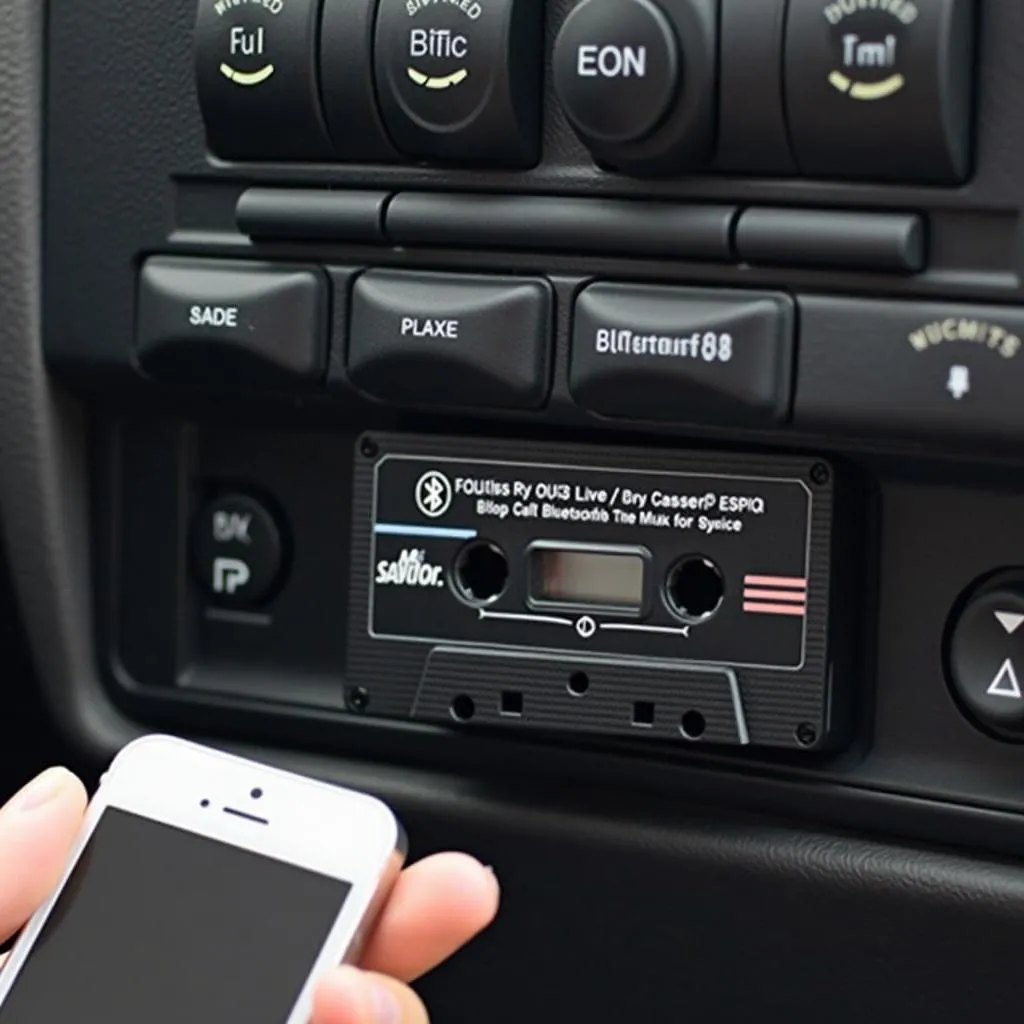 Bluetooth cassette adapter for car radio