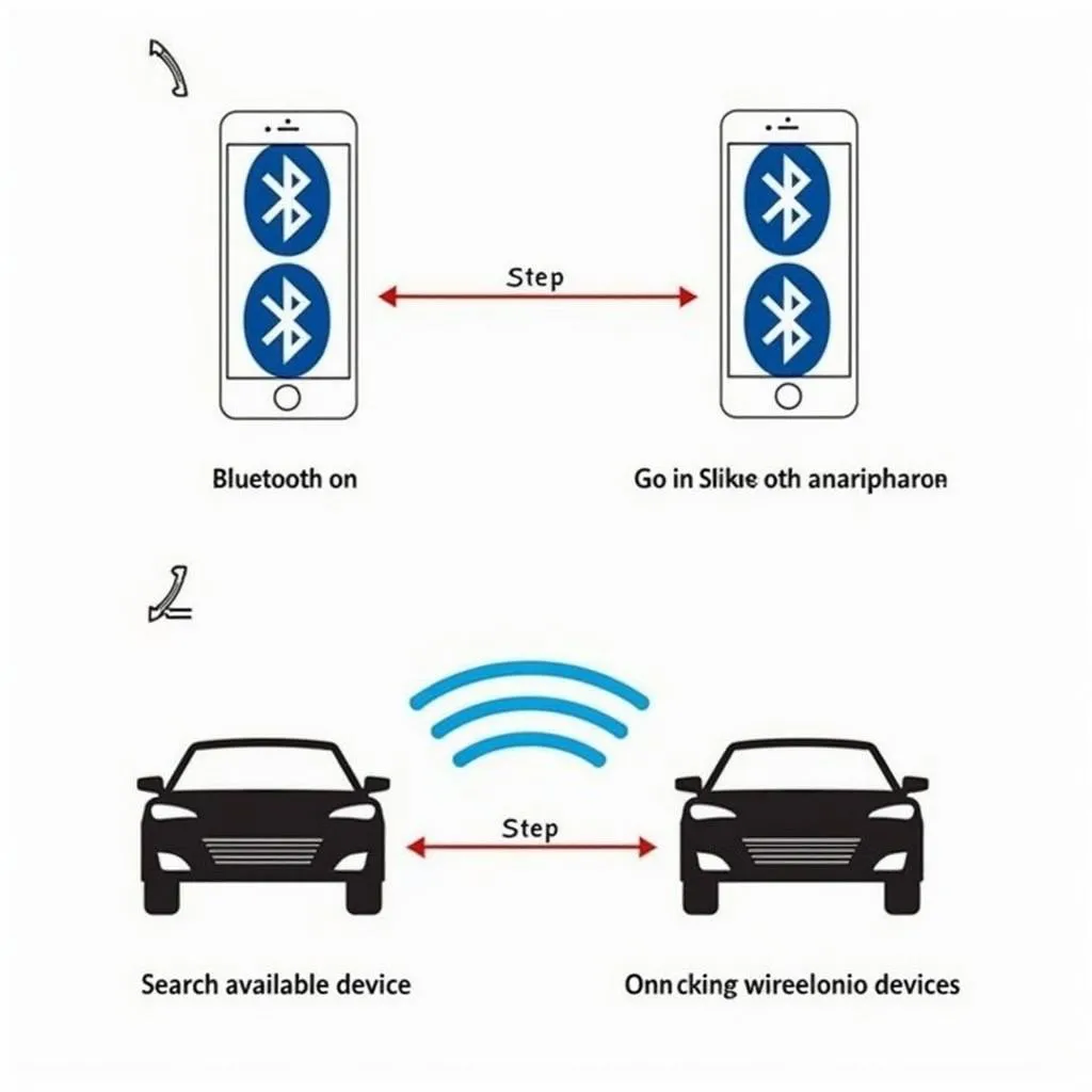 Bluetooth pairing process on car stereo