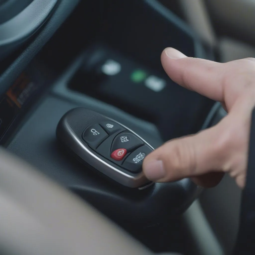 Programming a Buick Lucerne key fob 