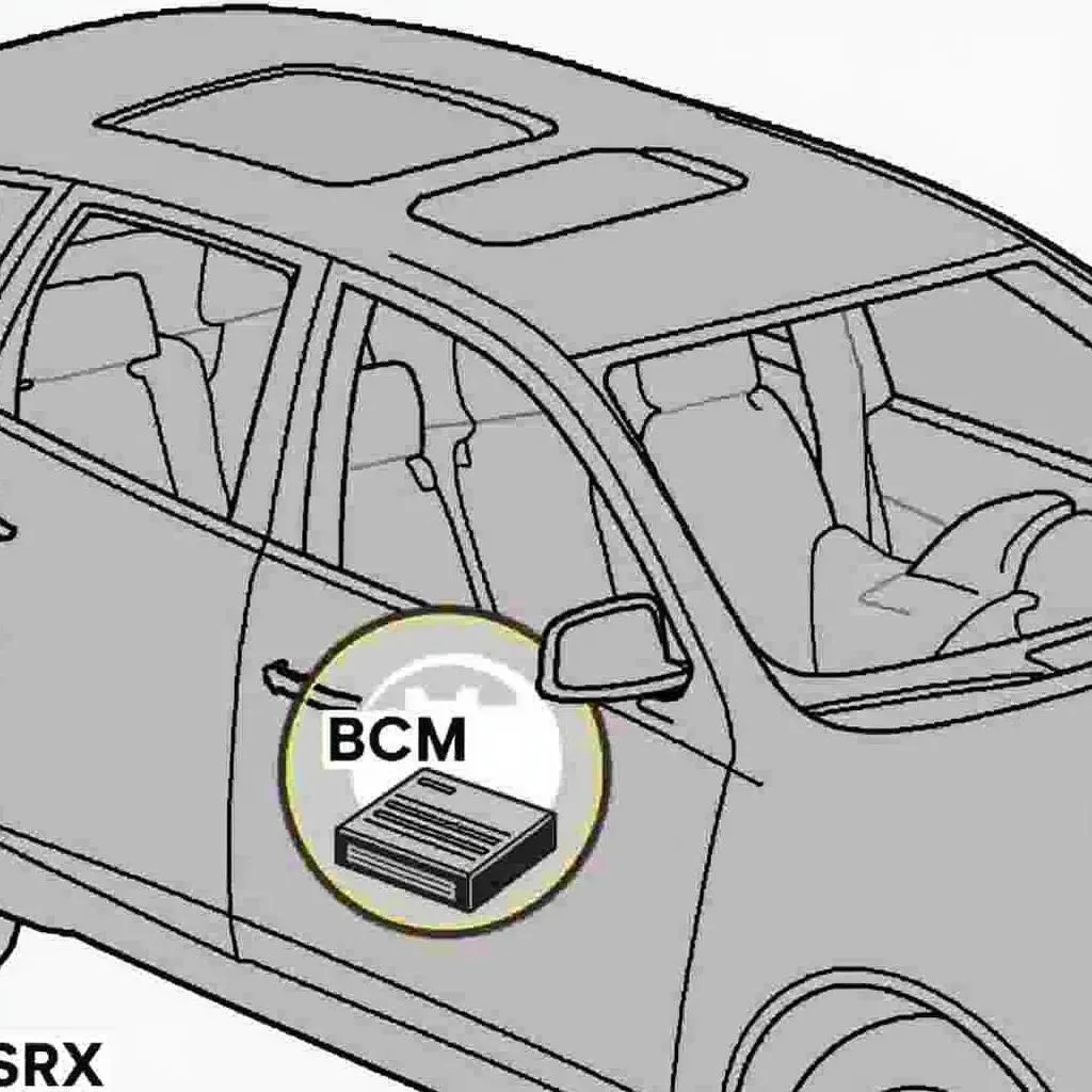 Cadillac SRX BCM location