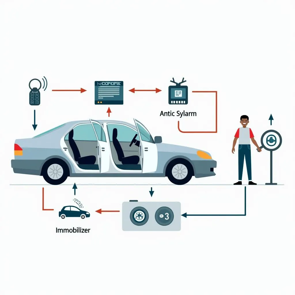 Car Anti-theft System Diagram