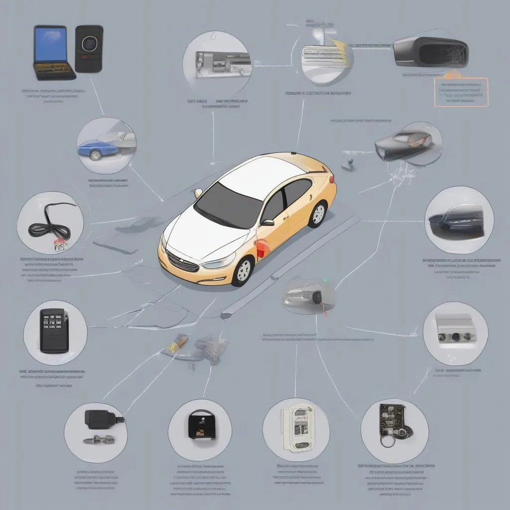 Car Anti-theft System Components