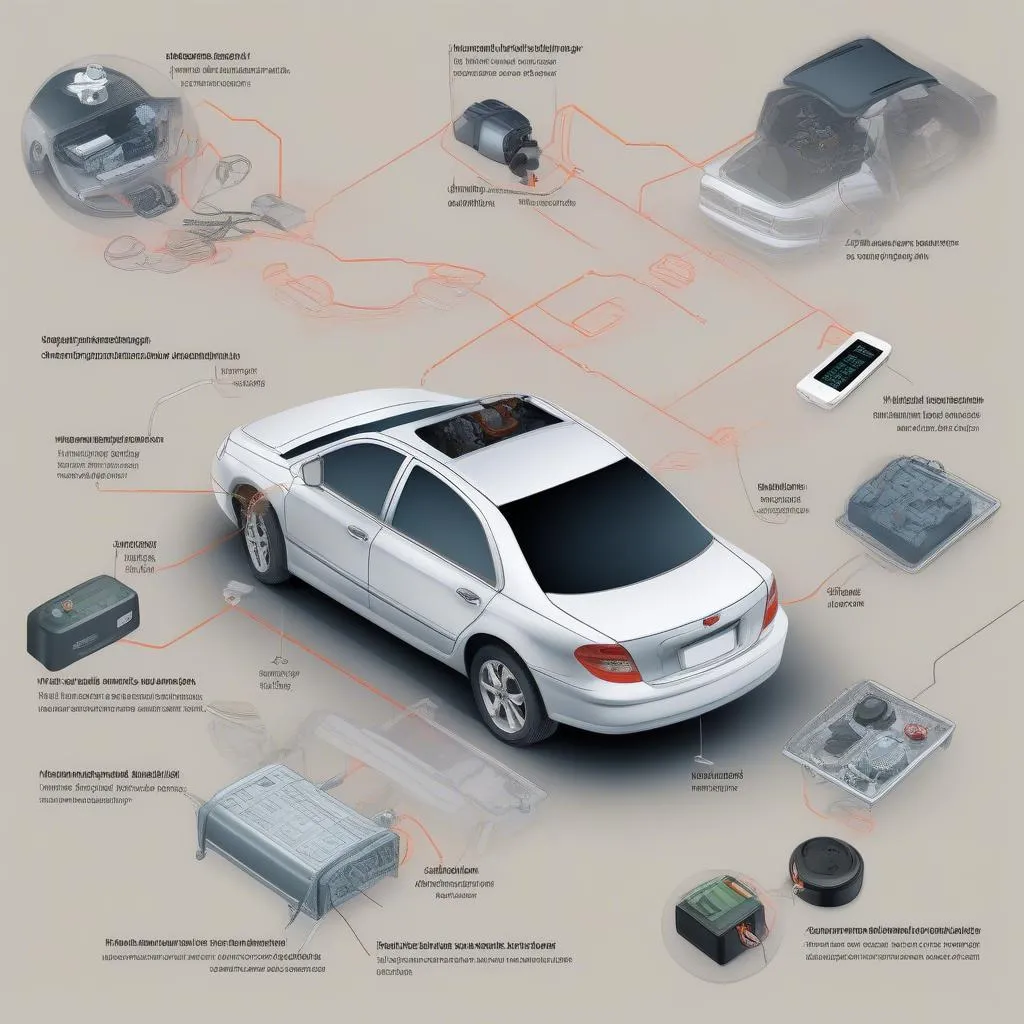 Car Anti-theft System Components