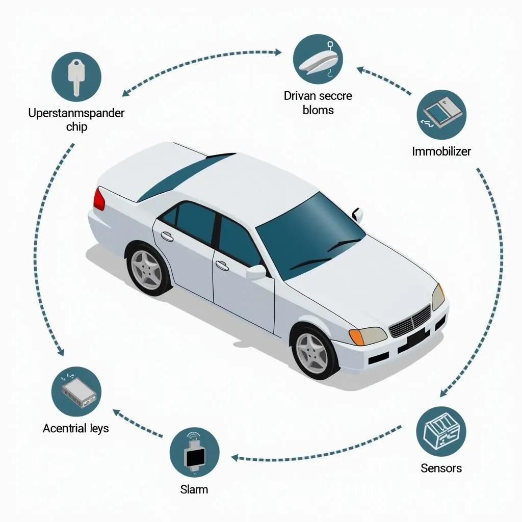 Components of a car anti-theft system