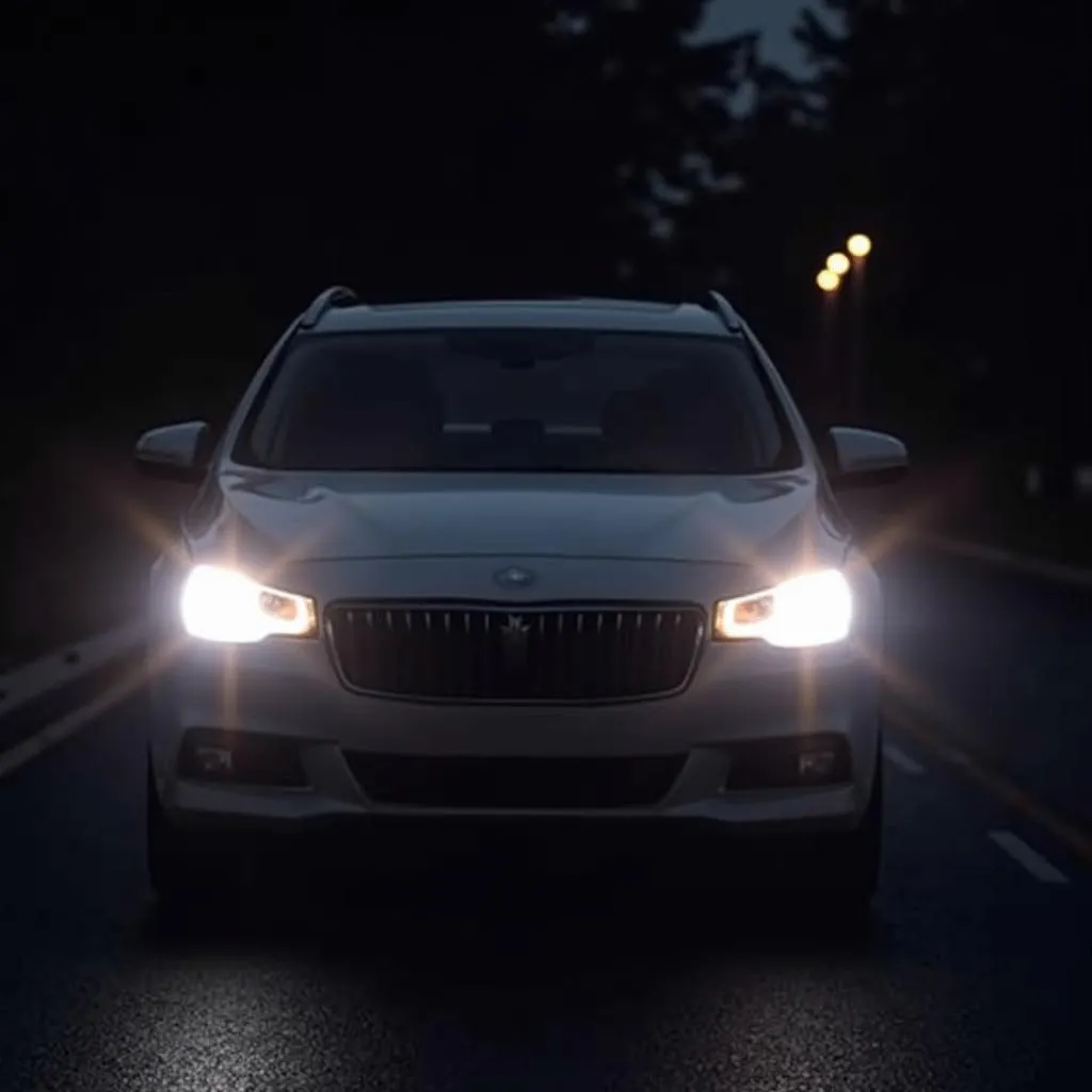 Car Anti-Theft System Warning Lights