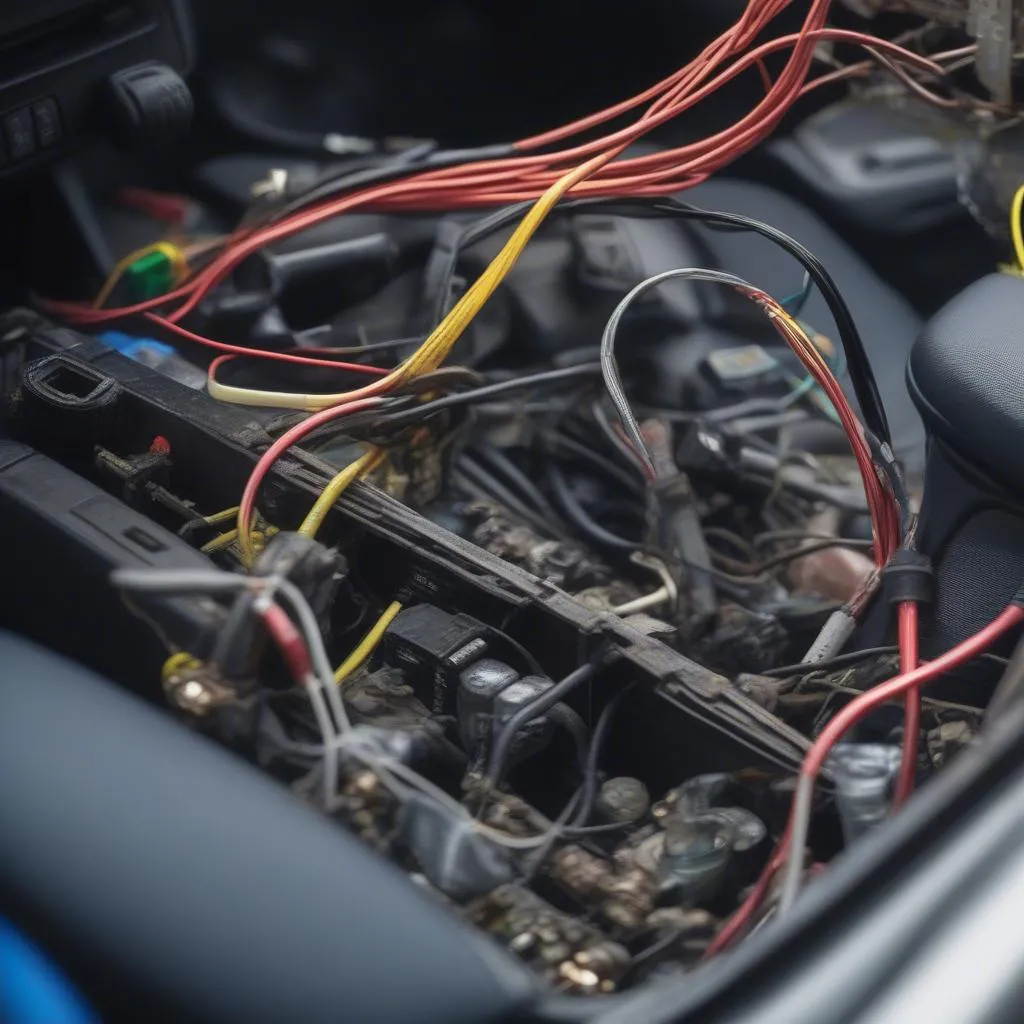 Car Anti-theft System Wiring Diagram