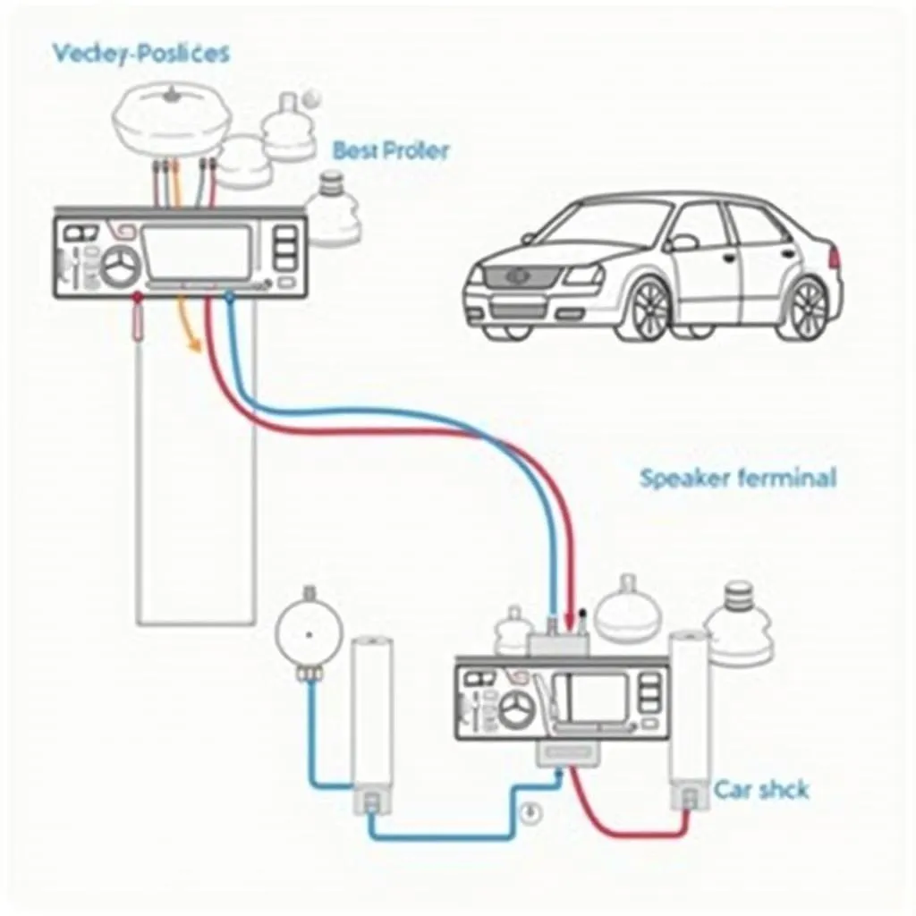 Car audio speaker wiring diagram