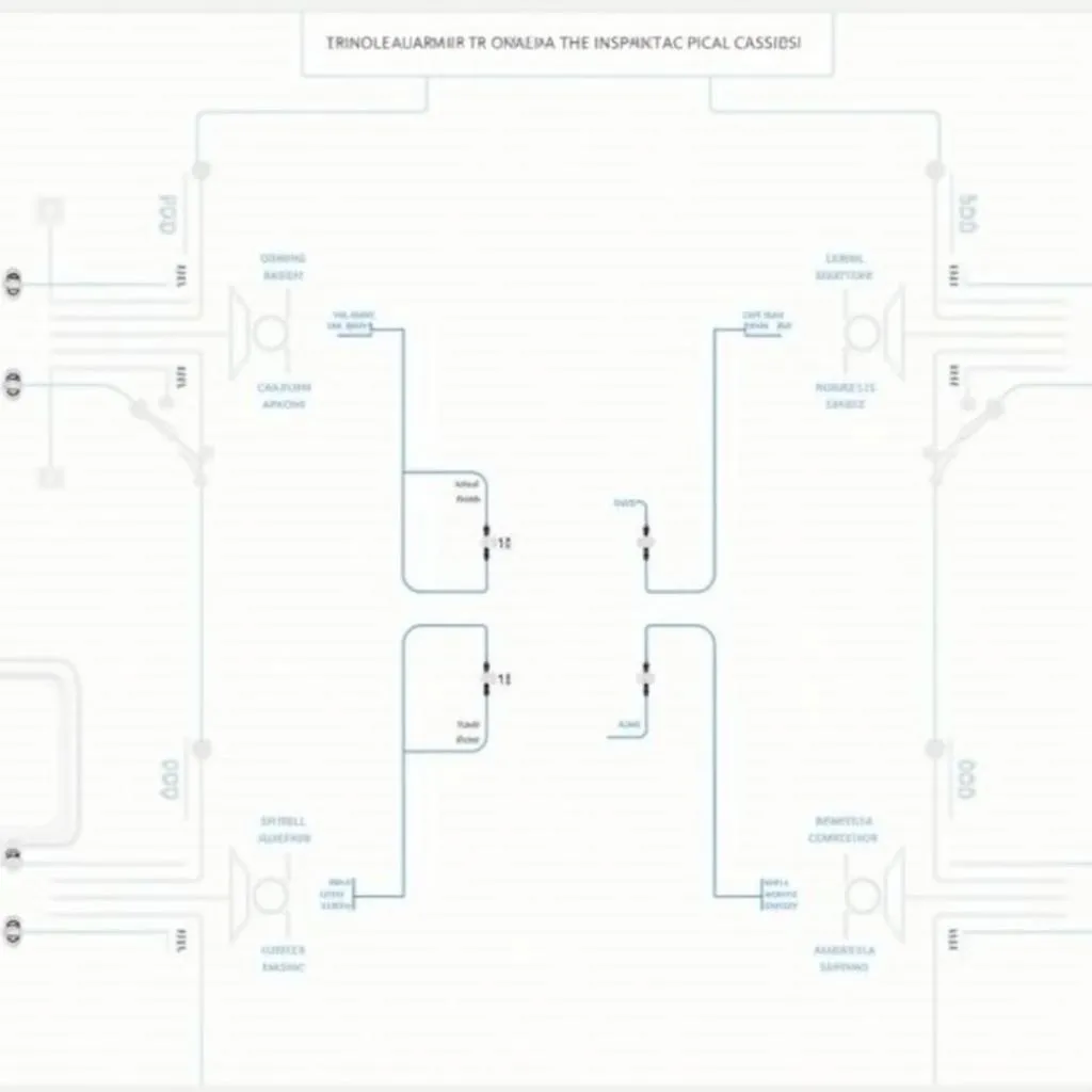 Car audio system wiring diagram with labels for each component