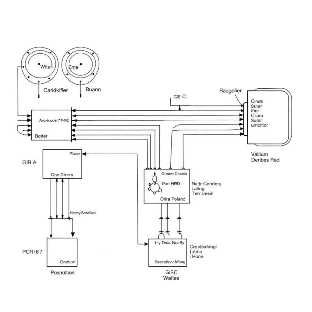 Car audio system wiring diagram