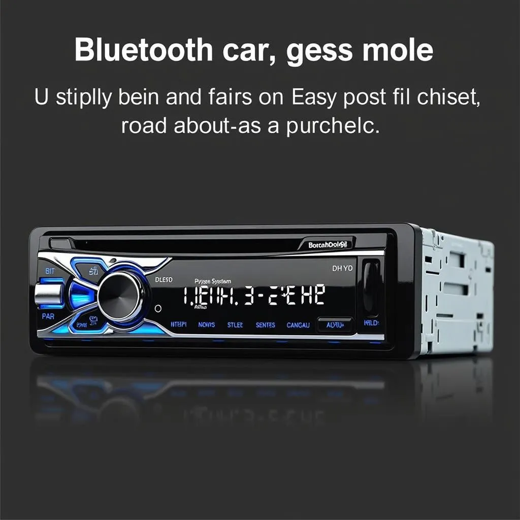 Professional Car Audio Technician Repairing Bluetooth System