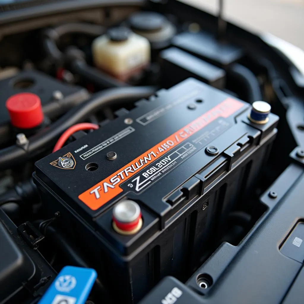 Car battery and electronic components