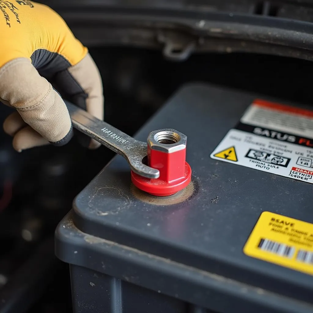 Disconnecting a car battery