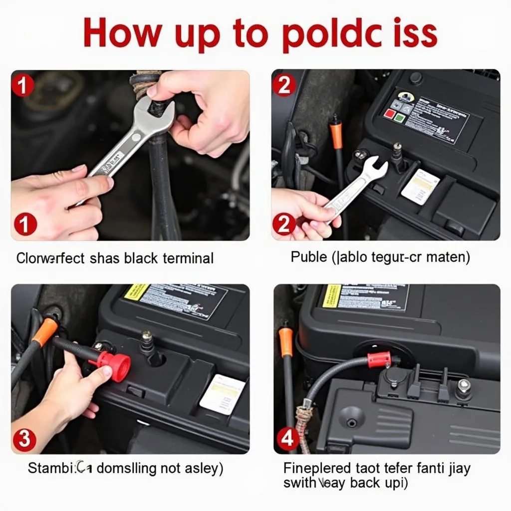 Disconnecting car battery negative terminal