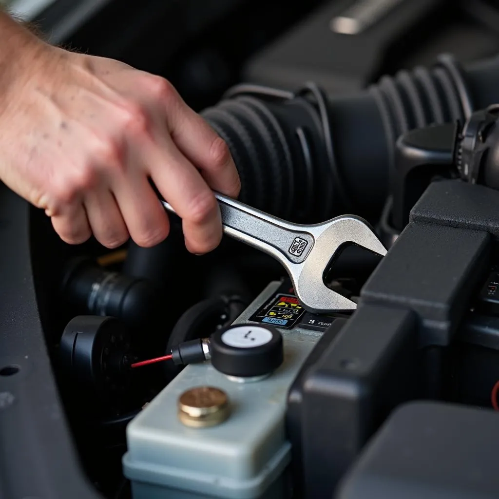 Disconnecting car battery to reset the anti-theft system