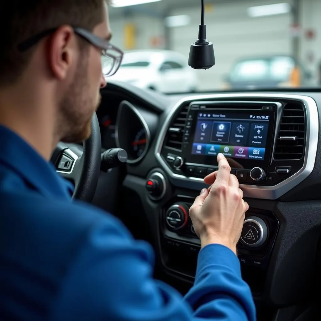 Car Diagnostic Expert Installing Bluetooth Radio