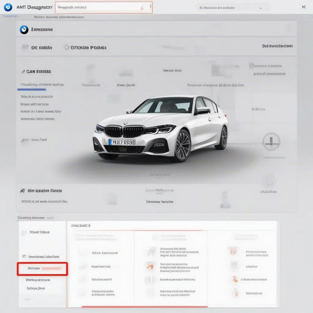 Car Diagnostic Software Interface