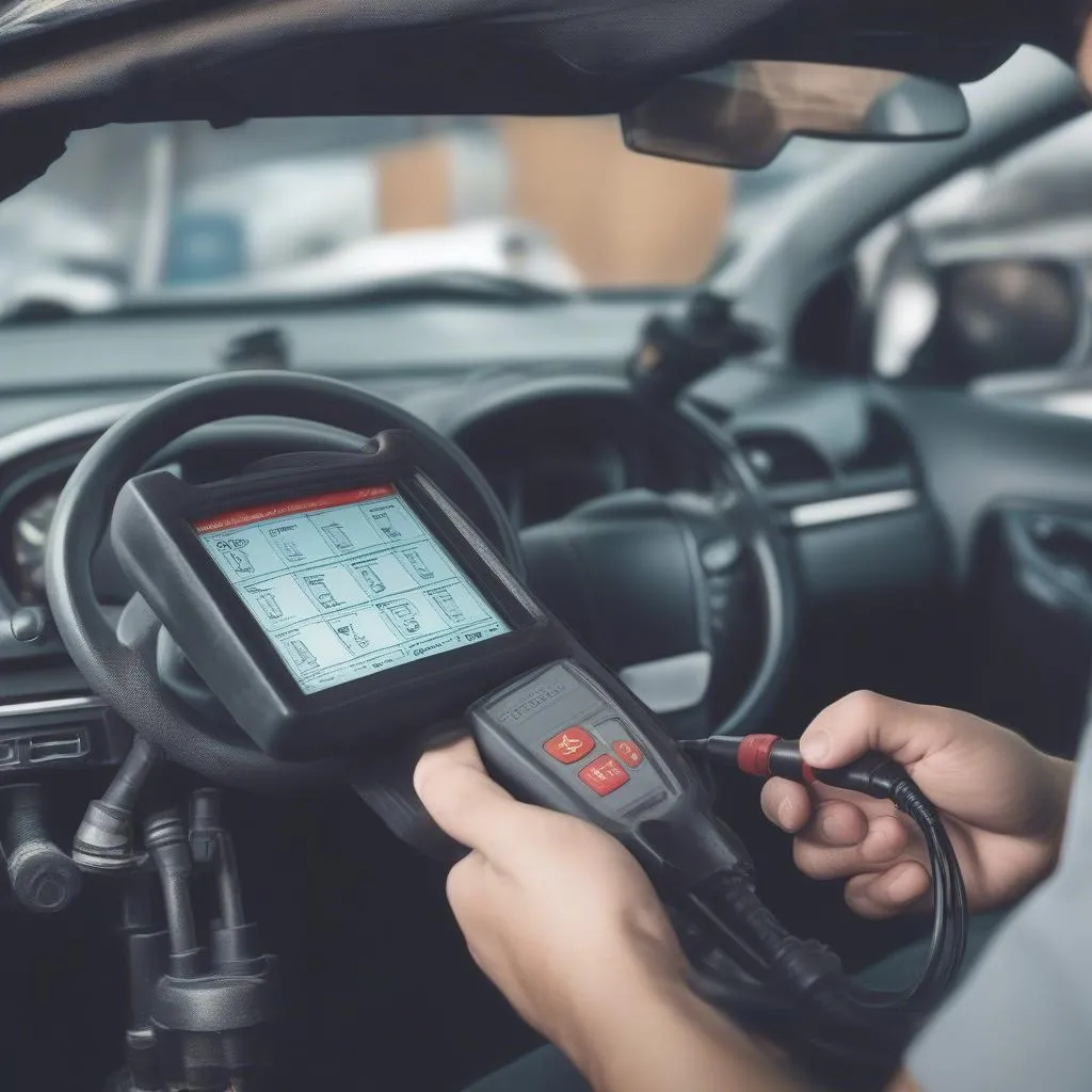 Using a car diagnostic tool to troubleshoot anti-theft system errors