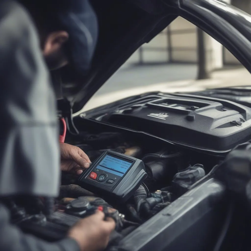 Connecting a car diagnostic tool